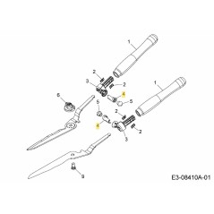 Support pour tampon 7426201 ORIGINAL MTD