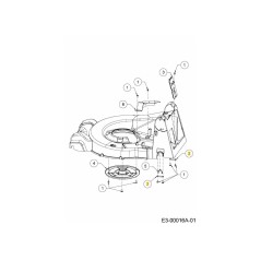 HOLDER:BRG:REAR 787-03758A-Z ORIGINAL MTD