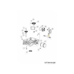 MANGUERA DE ACEITE CONJUNTO KH-010250 ORIGINAL MTD