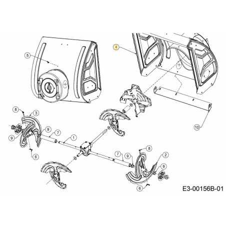 BOÎTIER ASM TARIER 28" 684-05193ACY ORIGINAL MTD | NewgardenParts.com