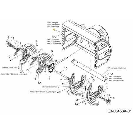 BOÎTIER ASM CUB JAUNE 2 684-04301-CY ORIGINAL MTD | NewgardenParts.com