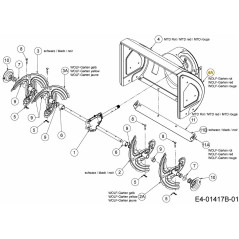 ALLOGGIAMENTO DELLA COCLEA 684-04166AWR ORIGINALE MTD | NewgardenParts.com