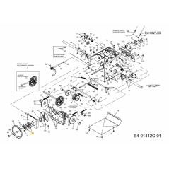 COUVERCLE, ROULEMENT 741-0163A MONTÉ D'ORIGINE | NewgardenParts.com