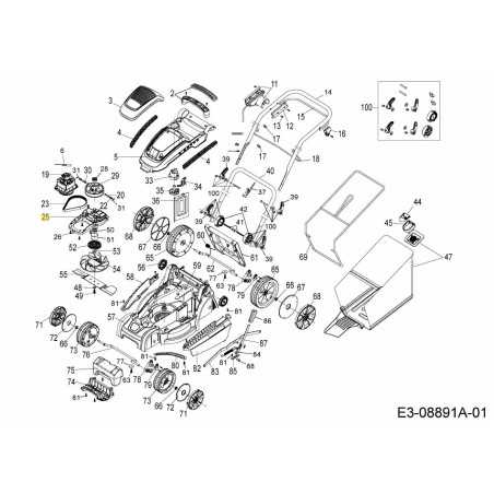ALLOGGIAMENTO MOTORE E VENTOLA 731-10702 ORIGINALE MTD | NewgardenParts.com