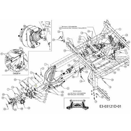 BOÎTIER ARRIÈRE 4X4 619-04188B ORIGINAL MTD | NewgardenParts.com