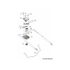 CARCASA DE CONTROL SUPERIOR 731-08750 ORIGINAL MTD