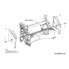 SUPPORTO MANIGLIA SX 731-10479 ORIGINALE MTD | NewgardenParts.com