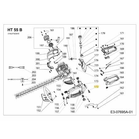 VERROU DE POIGNÉE SG-2072682 ORIGINAL MTD | NewgardenParts.com