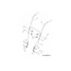 TUBO COLONNA DESTRO 749-04310 ORIGINALE MTD | NewgardenParts.com