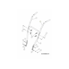 SUPPORTO TRAMOGGIA TUBO SX 749-04309 ORIGINALE MTD | NewgardenParts.com