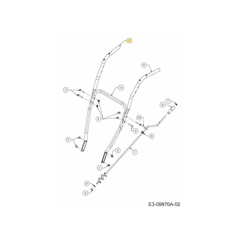 TUBO COLONNA DESTRO 749-05672637 ORIGINALE MTD
