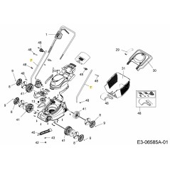 TUBO LATERALE VERNICIATO 092.48.929 ORIGINALE MTD | NewgardenParts.com