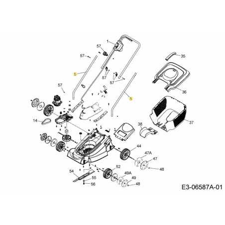 TUBO LATERALE VERNICIATO 092.48.939 ORIGINALE MTD | NewgardenParts.com