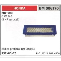 Prefiltro aria HONDA generatore GXV 140 5HP verticali | NewgardenParts.com