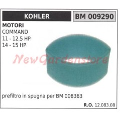 Prefiltro aria in spugna KOHLER trattorino rasaerba COMMAND 11 12.5 HP 009290 | NewgardenParts.com