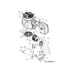 COLLETTORE DI ASPIRAZIONE 619-05267 ORIGINALE MTD | NewgardenParts.com