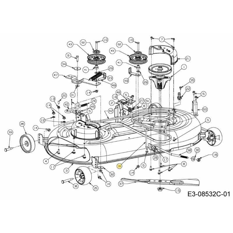 KEEPR BELT DECK 42S-46T 747-05171A ORIGINALE MTD