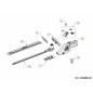 ASSALE RIBALTABILE CON ALLOGGIAMENTO 753-10555 ORIGINALE MTD