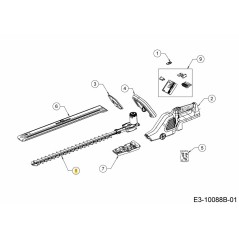 CUCHILLA CORTASETOS COMPLETA 753-10562 ORIGINAL MTD | NewgardenParts.com