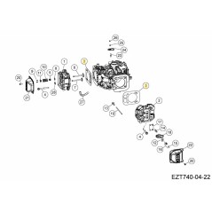 Zylinderkopfdichtungssatz KH-004458 Original MTD | NewgardenParts.com