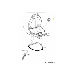 KNOB LIFT DECK 720-05881 ORIGINAL MTD | NewgardenParts.com