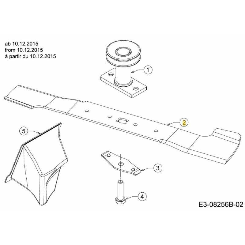 BLADE 21:2":SD BG 742-05024B ORIGINAL MTD