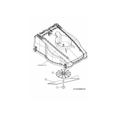 HOJA 38CM 742-04309 ORIGINAL MTD | NewgardenParts.com