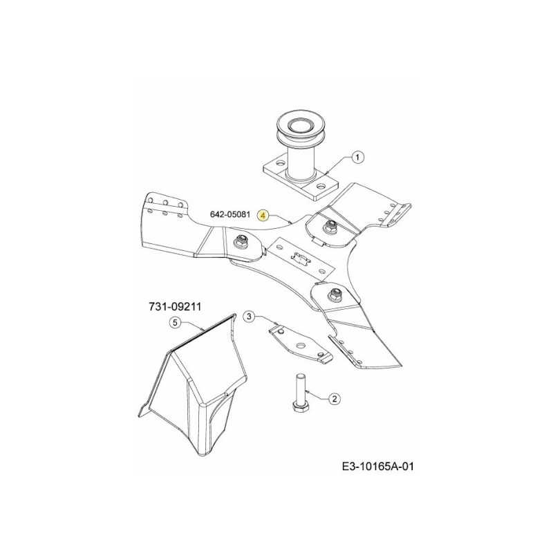 BLADE:CONN:TRIPLE BLADE:16.5 642-05081 ORIGINAL MTD