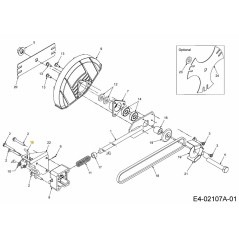 VARILLA DE AJUSTE DE LA CUCHILLA 747-04110A ORIGINAL MTD | NewgardenParts.com