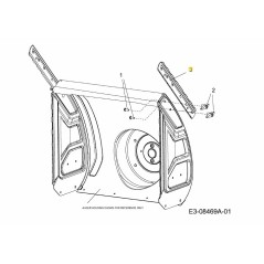 GUIDA LAMA 19" 790-00510-CY ORIGINALE MTD | NewgardenParts.com