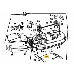 BLADE:21.20" LG:STAR HIGH LIFT 742-0647 ORIGINAL MTD | NewgardenParts.com