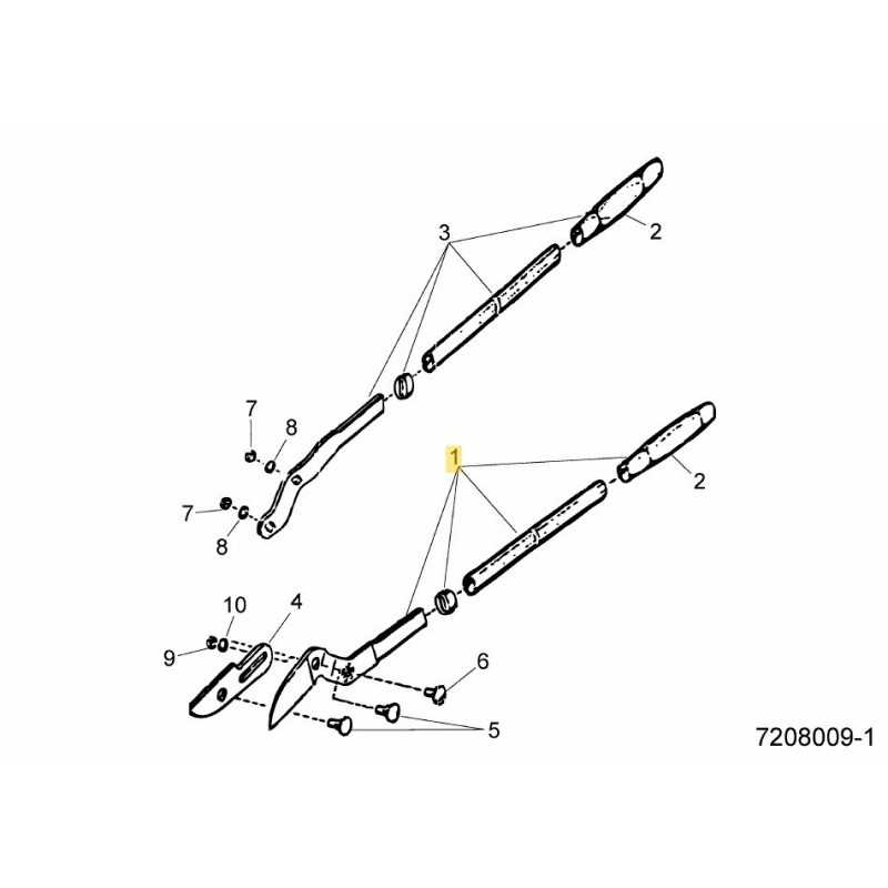CUCHILLA RECUBIERTA 7208408 ORIGINAL MTD