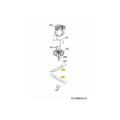 LAMA 34CM PONTE F CROSSBLADE 742-04341 ORIGINALE MTD | NewgardenParts.com