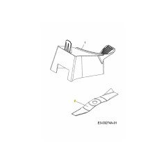 BLADE: 40cm 742-04158 ORIGINAL MTD | NewgardenParts.com