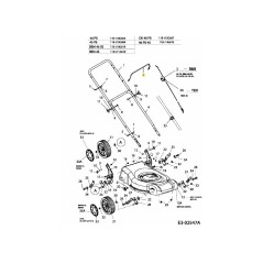 BAIL BRAKE 40/46 cm NERO 747-04338 ORIGINALE MTD | NewgardenParts.com
