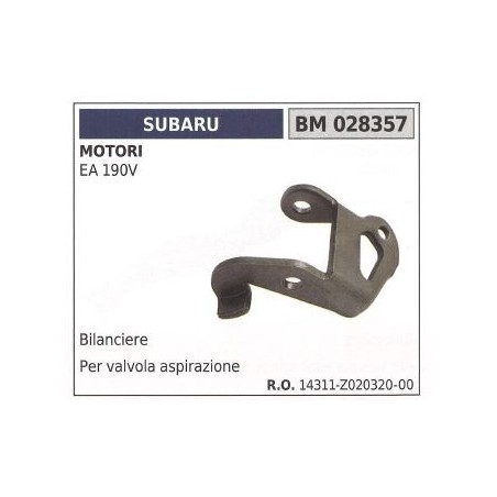 Balancín para válvula de admisión SUBARU motor de 4 tiempos EA 190V 028357