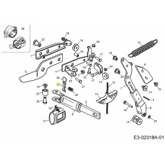 BARRA DI BLOCCAGGIO 7200202 ORIGINALE MTD | NewgardenParts.com