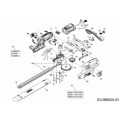 Batterie lithium-ion ABP 36-05 196120650-ET d'origine MTD