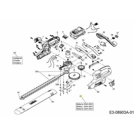 LI-ION POWER PACK ABP 36-05 196120650-ET ORIGINAL MTD | NewgardenParts.com