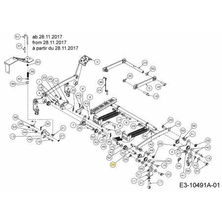 ARBRE DE LEVAGE DROIT 711-06857 ORIGINAL MTD | NewgardenParts.com