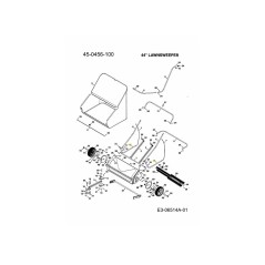 TUBO TRAMOGGIA INFERIORE AF-40897 ORIGINALE MTD | NewgardenParts.com