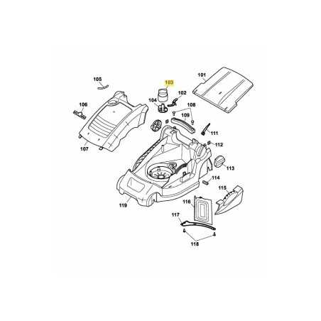Botón de triturado superior 4907330 ORIGINAL MTD | NewgardenParts.com