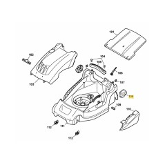 Volant M8 complet, noir (RAL90) 4904033 ORIGINAL MTD