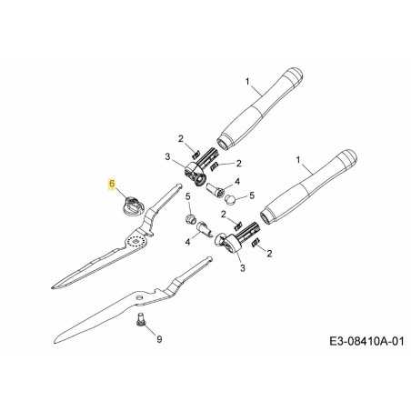 BOUTON TOURNANT HS-G 7426010 ORIGINAL MTD | NewgardenParts.com
