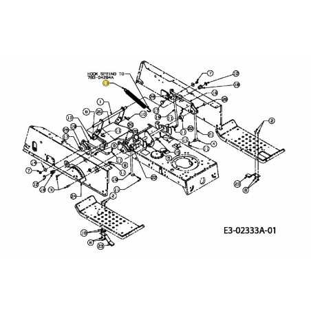 TENSIONE DEL FRENO A MOLLA 732-04050D ORIGINALE MTD | NewgardenParts.com