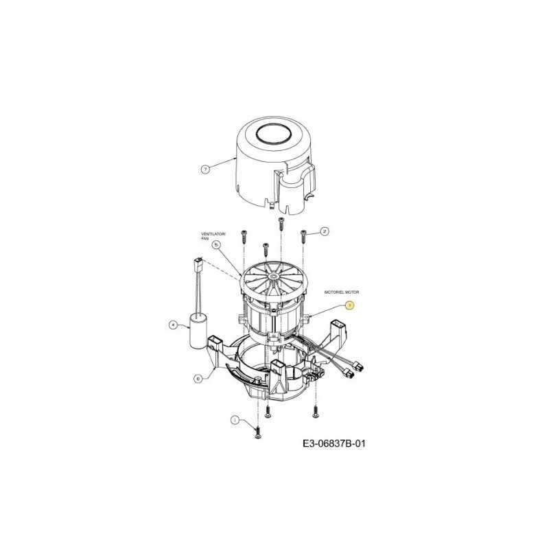 MOTEUR ÉLECTRIQUE 724-04204 ORIGINAL MTD