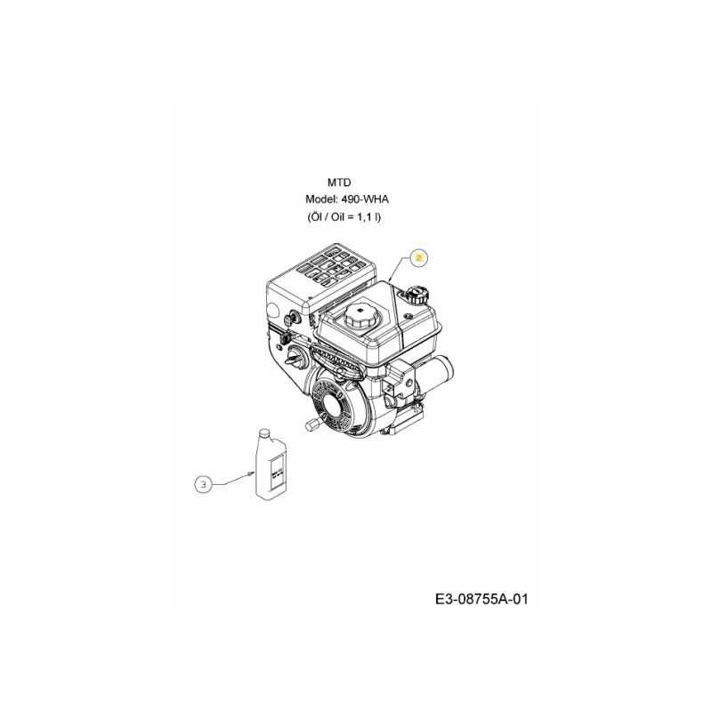 ENGINE CPL. 490-WHA 752Z490-WHA ORIGINAL MTD