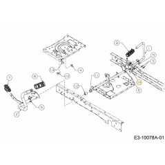 STAFFA DI MONTAGGIO INTERRUTTORE 783-09308 ORIGINALE MTD