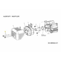 BULLONE DI MONTAGGIO 738-04473 ORIGINALE MTD | NewgardenParts.com
