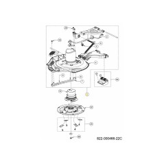 GRUPPO PIATTO RASAERBA RK 753-11394 ORIGINALE MTD